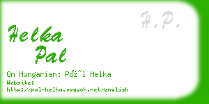 helka pal business card